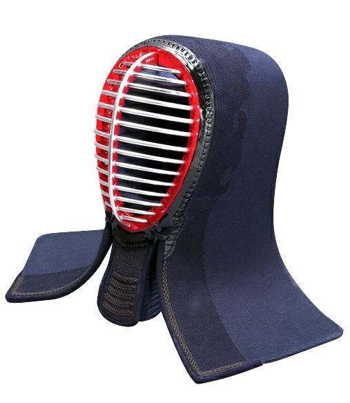 「源心 (げんしん) 」紺鹿革4ミリタイトステッチ剣道防具 面