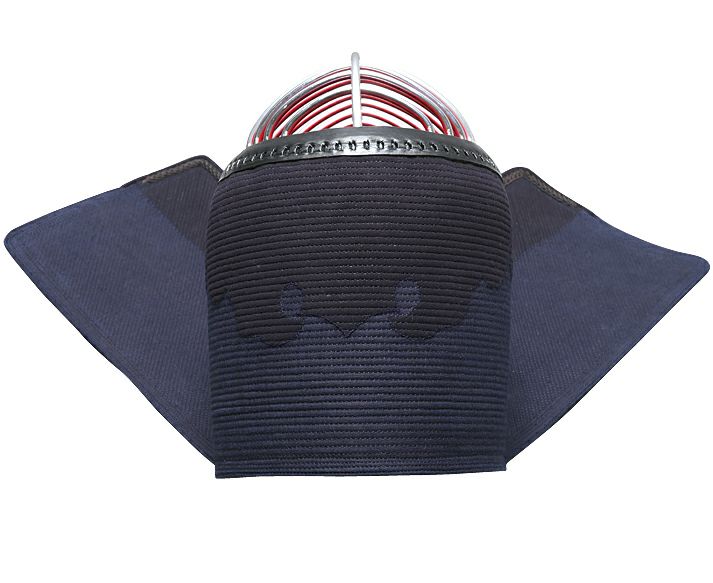 「源心 (げんしん) 」紺鹿革4ミリタイトステッチ剣道防具 面