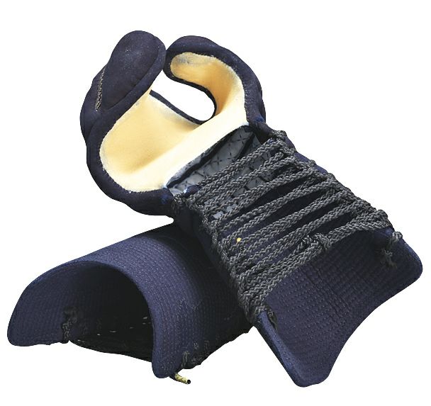 「源心（げんしん）」4ミリ紺鹿革ミシン剣道防具甲手【剣道防具・小手・篭手】【ﾐｼﾝ刺･機械刺】