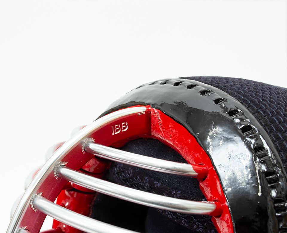 【防具セレクト対象商品】「源龍」3ミリ人工革フィットステッチ防具 面 紫小桜柄【ミシン刺･機械刺・クラリーノ】