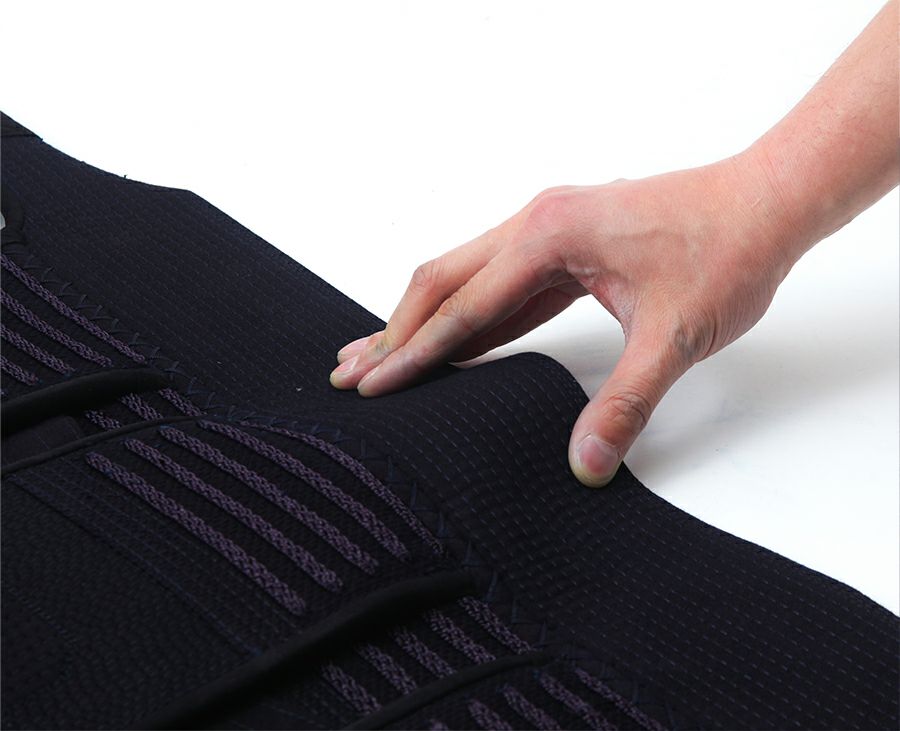 【防具セレクト対象商品】「源武」6ミリ織刺フィットステッチ防具　垂【ﾐｼﾝ刺･機械刺】