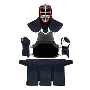 剣道防具 小学高学年〜中学生 （三恵 KZ-6 6mmミシン刺防具【中】女性 