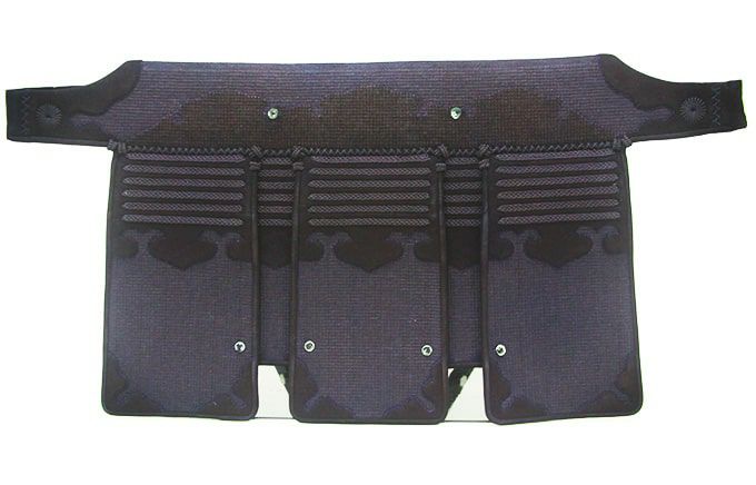 ポイント3倍]一分二厘紺革 手刺剣道防具「源匠(げんしょう)」 垂単品 