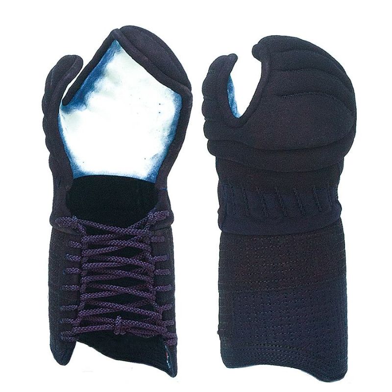 「峰アスリート -Athlete-」６ｍｍミシン十字紺革 軽量実戦型 剣道防具 甲手単品