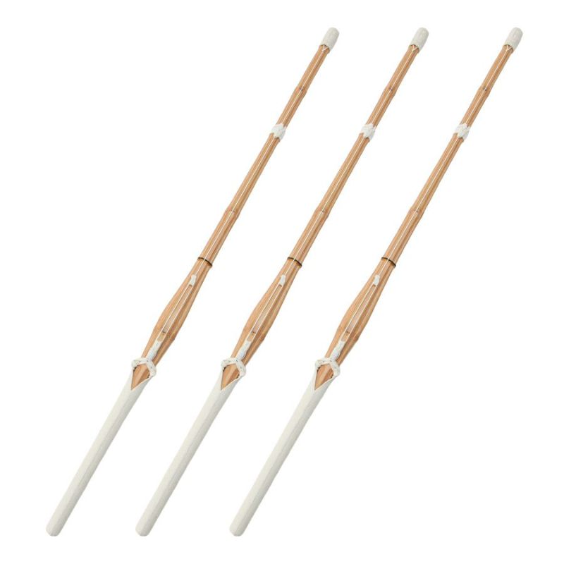  胴張実戦型吟風W仕組竹刀「夢 銀印」38（小学生～中学生）×3本セット【剣道竹刀・SSPシール貼付・普及型・男女用】