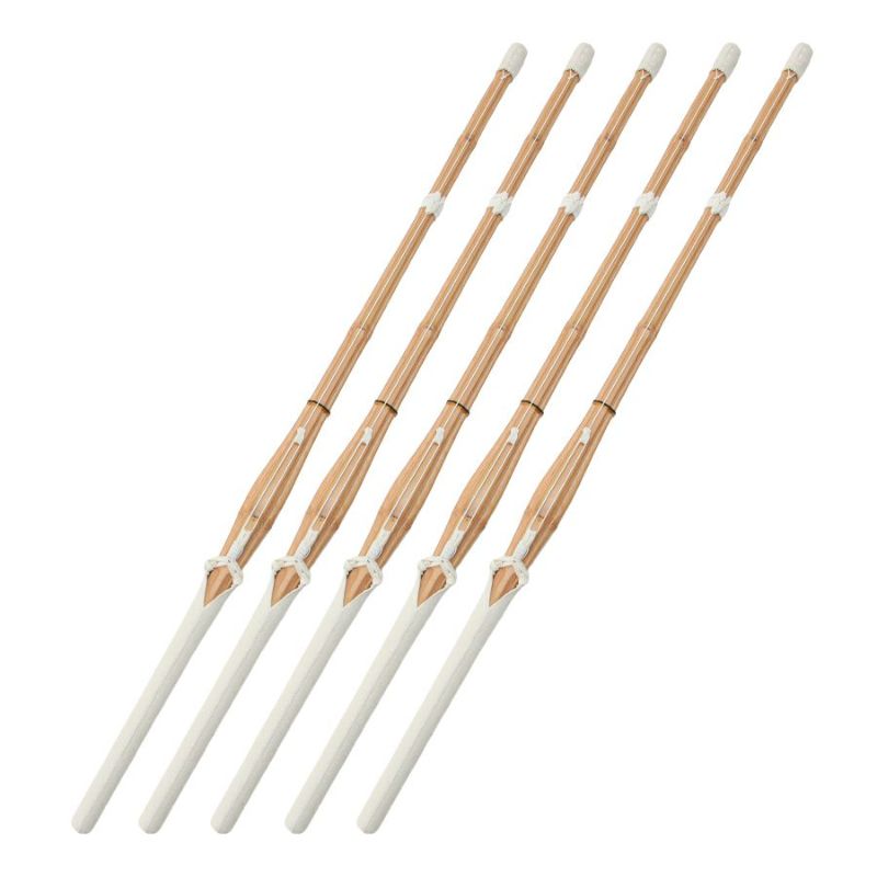 胴張実戦型吟風W仕組竹刀「夢 銀印」36～37（小学生～中学生）×5本セット【剣道竹刀・SSPシール貼付・普及型・男女用】